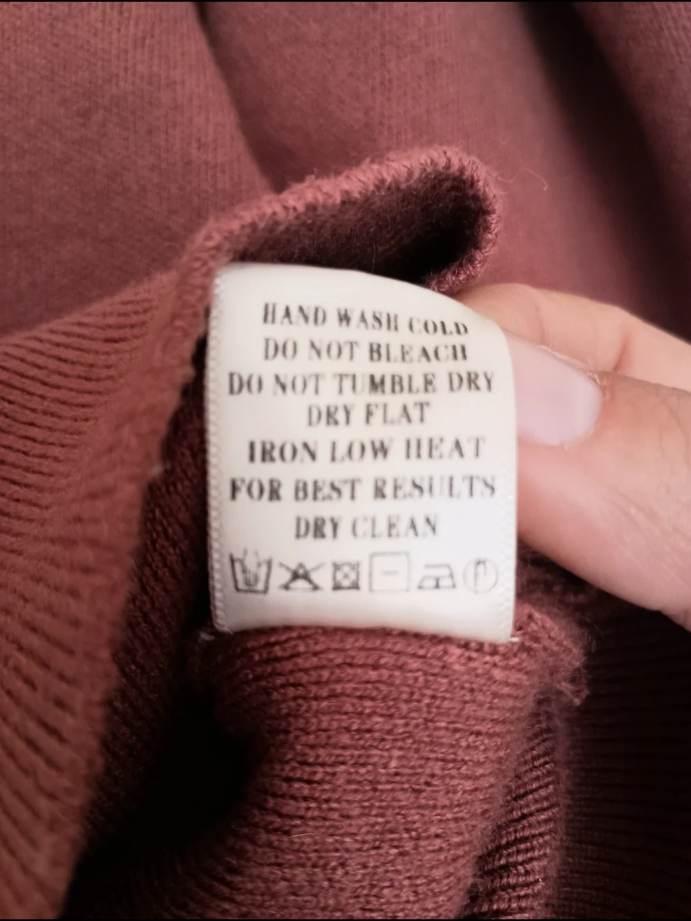 DownEast Brick Red Ribbed Crew Sweater
